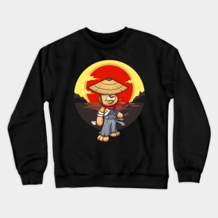 Samurai Teddy Bear Crewneck Sweatshirt